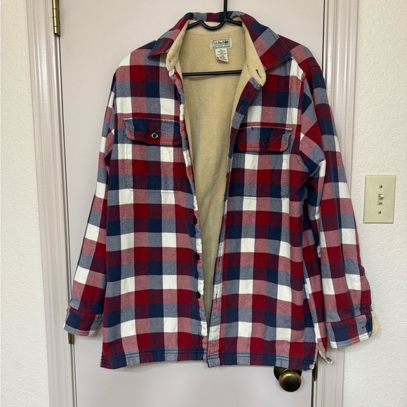 L.L. Bean Other - Vintage LL Bean Plaid Flannel Fleece Lined shirt